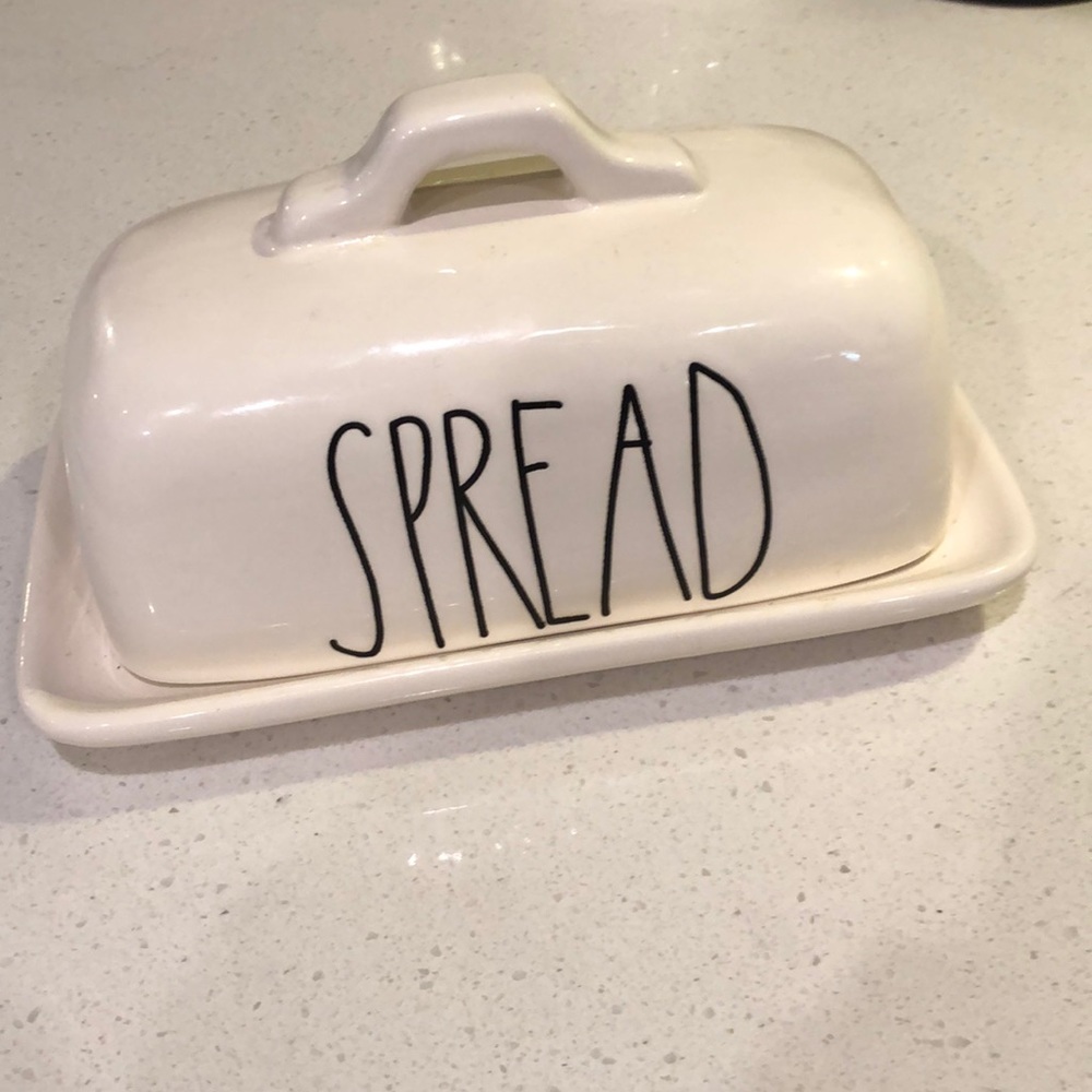 Rae Dunn “SPREAD” Large Letter Container